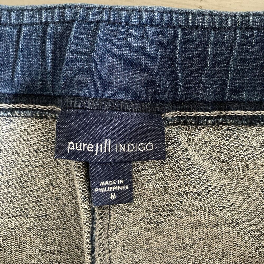 J Jill Indigo Womens Blue Denim Mini Skirt Size Medium Pull On Stretch Classic - Picture 8 of 8